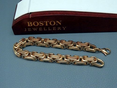 ZŁOTY ŁAŃCUSZEK Z BRANSOLETKĄ SPLOT KRÓLEWSKI 8MM STAL CHIRURGICZNA PREMIUM na Arena.pl