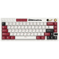 royal kludge rk m65 famicom gaming keyboard beige switch