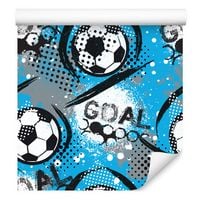 Tapeta dla chłopca piłka nożna napisy sport wzory