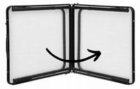 STÓŁ TURYSTYCZNY SKŁADANY WALIZKA KEMPINGOWY ALUMINIOWY STOLIK 120X60