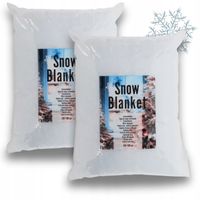 MATA puchowa śniegowa ŚNIEG sztuczny KOC śnieżny 100 x100 cm x 2 szt.