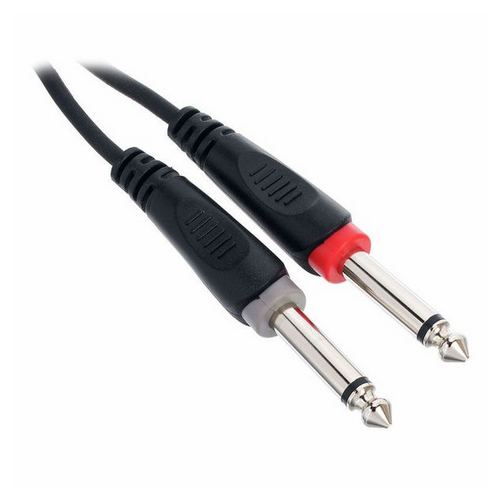 Kabel przewód audio sygnałowy 2x Jack 6,3 mm 6 m Cordial EU 6 PP na Arena.pl