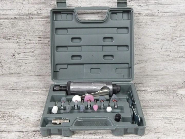 SZLIFIERKA PNEUMATYCZNA PROSTA 1/4 6mm 3mm Z AKCESORIA PRZECINARKA AIRKRAFT zdjęcie 2