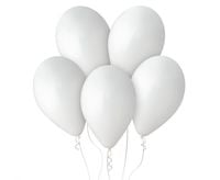 balony pastel 12" białe 01 100szt. |  G110/01