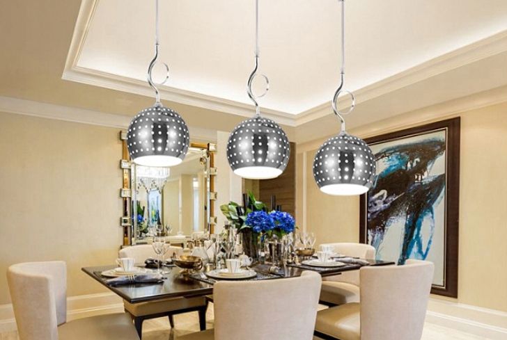 NOWOCZESNA LAMPA WISZĄCA ONE BALL ŻYRANDOL LED KULA CHROM POJEDYNCZA zdjęcie 4