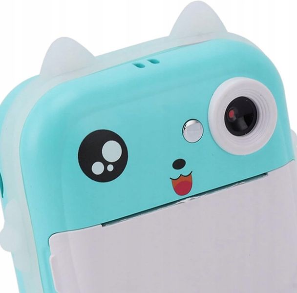 DRUKUŚ 2.0 Z APARATEM MINI DRUKARKA NIEBIESKI + 10 ROLEK SAMOPRZYLEPNYCH zdjęcie 2