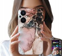 ETUI DO OPPO RENO8 LITE 5G - ELEGANCKI MARMUREK MODNE WZORY + SZKŁO