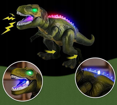 MEGA OGROMNY INTERAKTYWNY DINOZAUR T-REX ZDALNIE STEROWANY CHODZI RYCZY XXL na Arena.pl