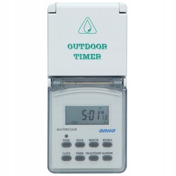 PROGRAMATOR CZASOWY ZEWNĘTRZNY IP44 WŁĄCZNIK WYŁĄCZNIK CYFROWY TIMER LCD zdjęcie 5