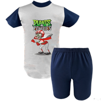 Krótka Piżama dziecięca Plants vs Zombie