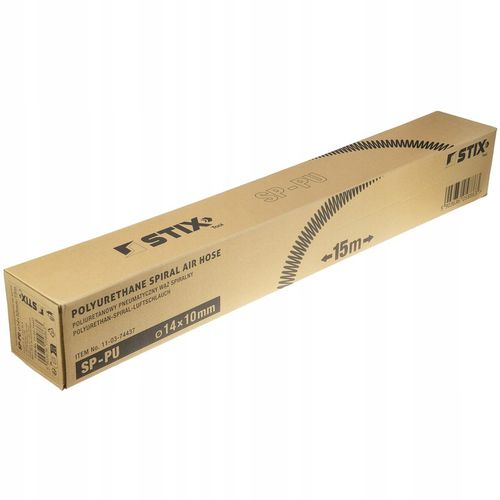 WĄŻ PRZEWÓD SPIRALNY PNEUMATYCZNY POLIURETANOWY 14x10 mm 15 m SP-PU STIX na Arena.pl