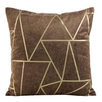 Poszewka dekoracyjna BLINK-29 45x45 ciemnobrązowo/jasnozłota