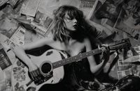 Plakat 91,5x60cm Młoda Gitarzystka