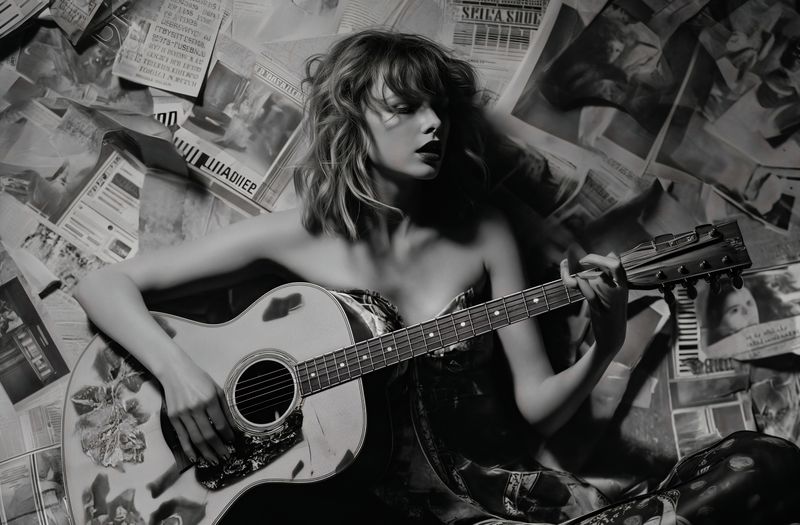Plakat 91,5x60cm Młoda Gitarzystka zdjęcie 1
