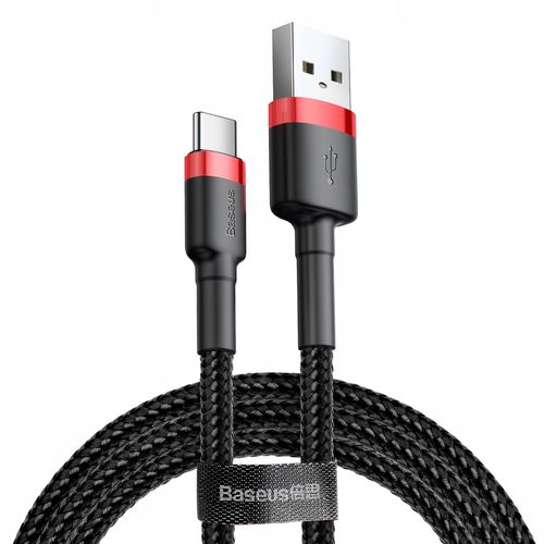 BASEUS SZYBKI KABEL USB / USB C MOCNY PRZEWÓD DO TELEFONU KOMPUTERA 1m na Arena.pl