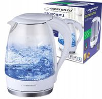 Czajnik elektryczny Esperanza EKK011W Salto Angel 2200 W 1,7l biały szkło