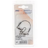 PRZYPON Z PLECIONKI TYTANOWEJ 25 cm 34 kg