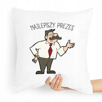 Dla Prezesa Viceprezesa Poduszka Najlepszy Prezes Z Nadrukiem Ze Zdjęciem