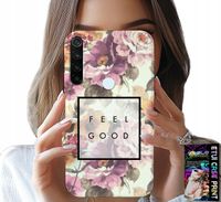 ETUI DO XIAOMI NOTE 8T - KWIATISTY WZÓR, MODNE DAMSKIE + SZKŁO