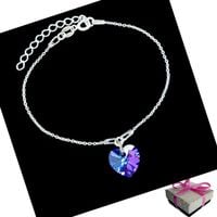 Bransoletka dla Dziewczynki Serce SREBRO PREZENT