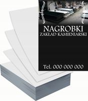 Ulotki A5 reklamowe firmowe 5000szt NAGROBKI ZAKŁAD KAMIENIARSKI