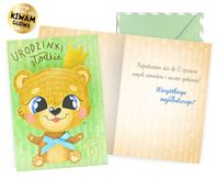 karnet urodziny dziecięce miś | DK-1030