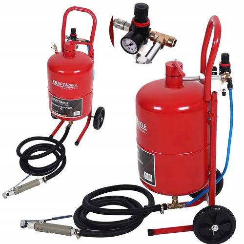 Przenośna Piaskarka Syfonowa Usuwania Farb 10 Bar Akcesoria 19L Kraft&Dele na Arena.pl