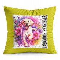 PODUSZKA ŻÓŁTA PREZENT - PIES PSY PIESEK RASA LABRADOR RETRIEVER