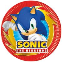 Talerzyki papierowe Sonic, 20 cm 8 szt.