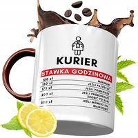 Kubek Bordowy Dla Kuriera Na Urodziny Prezent Z Nadrukiem Ze Zdjęciem