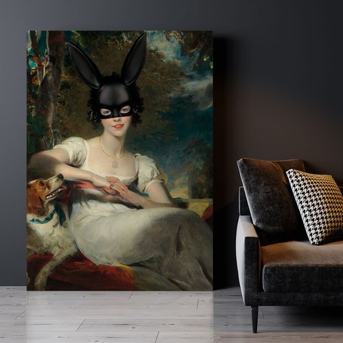 Obraz na płótnie króliczek playboy dolar 70x100 cm na Arena.pl