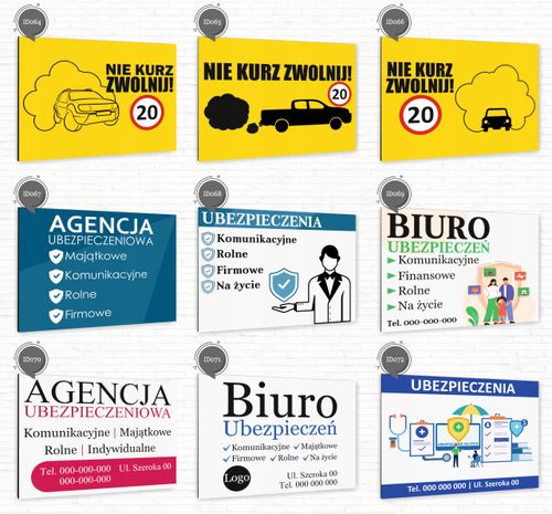 nadruk UV TABLICZKA reklamowa szyld SPRZEDAŻ KRUSZYW DIBOND 40x30 cm na Arena.pl