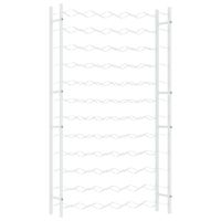 Stojak na 72 butelki wina, biały, metalowy