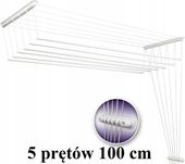 Suszarka sufitowa PREMIUM Łazienkowa 5 prętów 100 cm