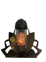 Znicz Kapliczka nowoczesna artystyczna metalowa + wkład gratis