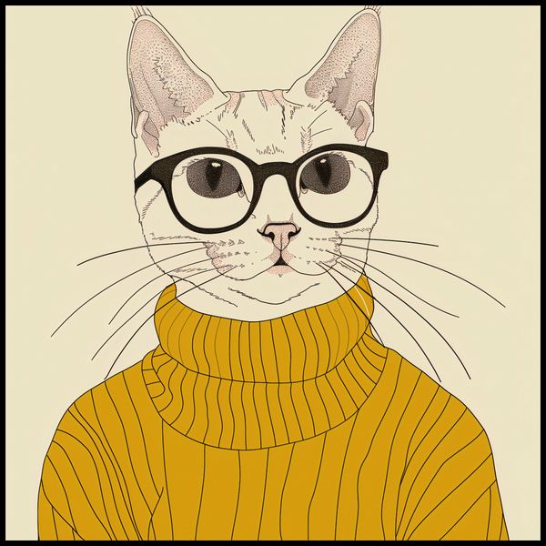 Plakat 100x100cm Intelektualista zdjęcie 2