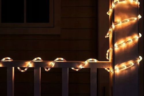 WĄŻ LED LAMPKI ZEWNĘTRZNE CHOINKOWE FLASH TRYBY TIMER CIEPŁE IP67 10m 230V na Arena.pl