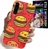 ETUI DO HUAWEI P30 - SŁODKIE UŚMIECHNIĘTE BURGERY POKROWIEC