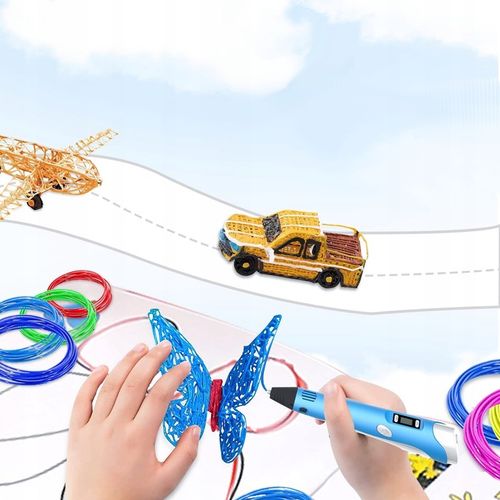 ZESTAW MAGICZNY DŁUGOPIS DRUKARKA 3D PEN KOLOROWE WKŁADY TABLET GRAFICZNY na Arena.pl