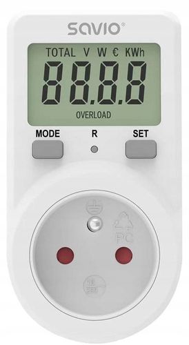 Watomierz Licznik Poboru Kosztu Energii Zużycia Prądu Mocy do Gniazdka kWh na Arena.pl