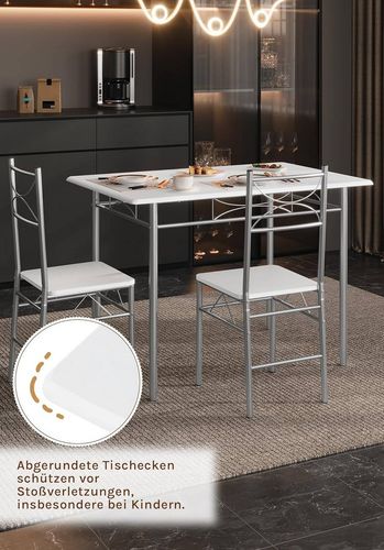 Stół do jadalni z 4 krzesłami, zestaw do jadalni dla 4 osób na Arena.pl