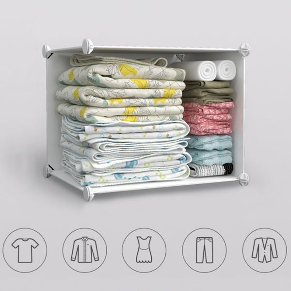 SZAFA MODUŁOWA DLA DZIECI BIAŁA Z MOTYWEM BAJKOWYM DUŻA GARDEROBA 9 PÓŁEK zdjęcie 7