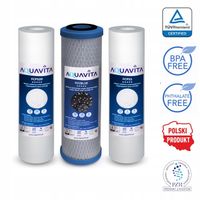 Zestaw Filtrów Wody AQUAVITA do RO7 Komplet Wkładów do Filtra Wody Osmoza