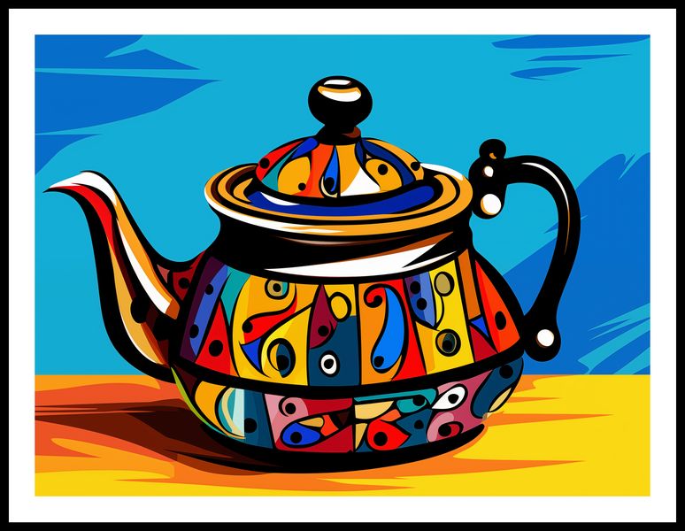 Plakat 80x60cm Może Herbatki? zdjęcie 3