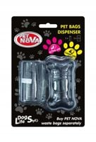 Dozownik/Dyspenser/Etui na woreczki na odchody w kształcie kości + woreczki