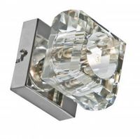Sufitowa lampa glamour Rubic kwadratowa chrom crystal