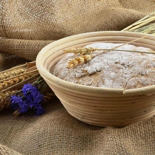 Koszyk Rattanowy do Wyrastania Formowania Chleba Ciasta na Bochenek 1,5 kg na Arena.pl