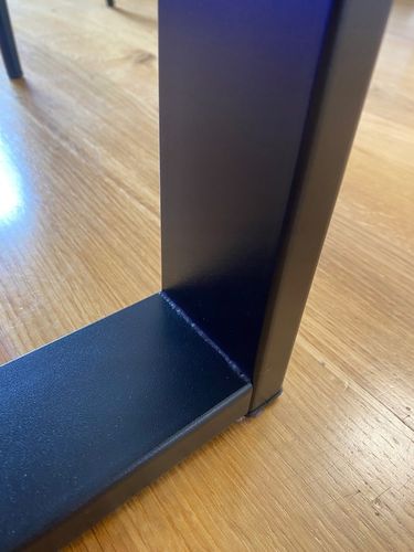 NOGI DO STOŁU BIURKA METALOWE CZARNE 60x72 CM PROFIL 6x2 CM LOFTOWE 2 na Arena.pl