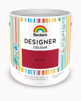 BECKERS DESIGNER COLOUR FARBA LATEKSOWA RED DELUXE 2.5L