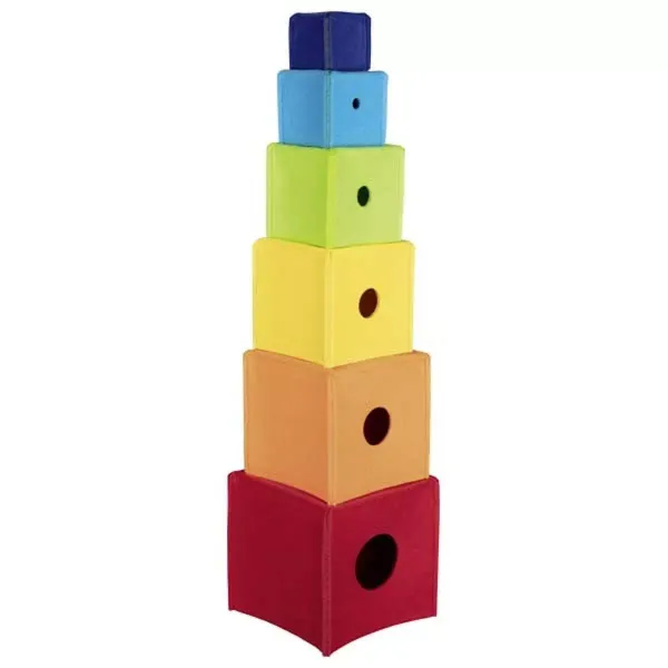 Goki Piramida materiałowych klocków +12mc zdjęcie 1